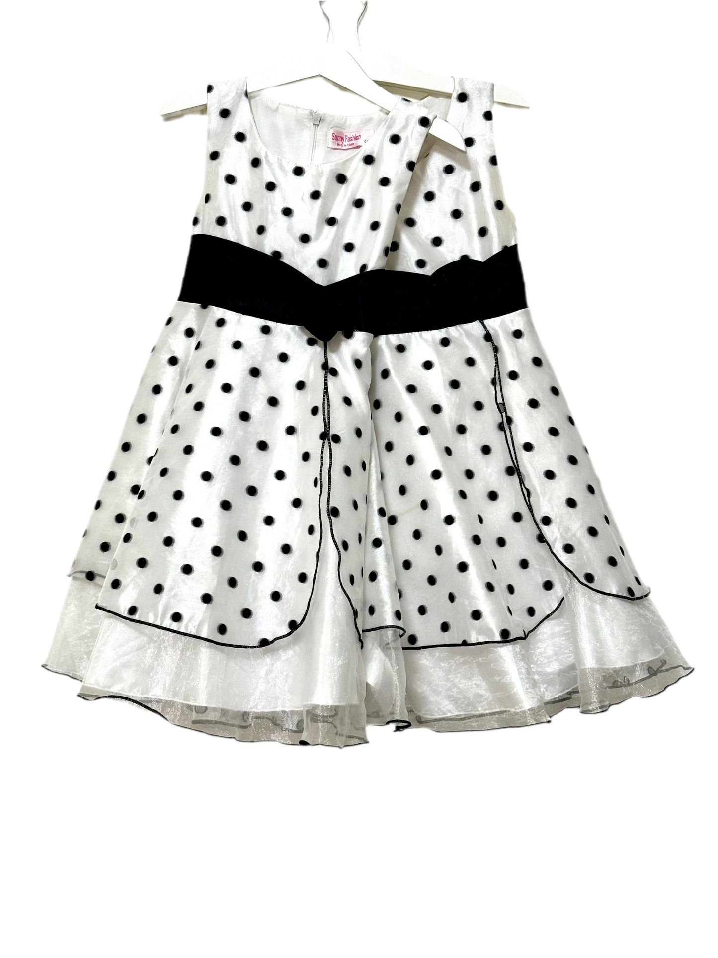 Polka Dots Fancy Dresses for twin girls, 4-5 years