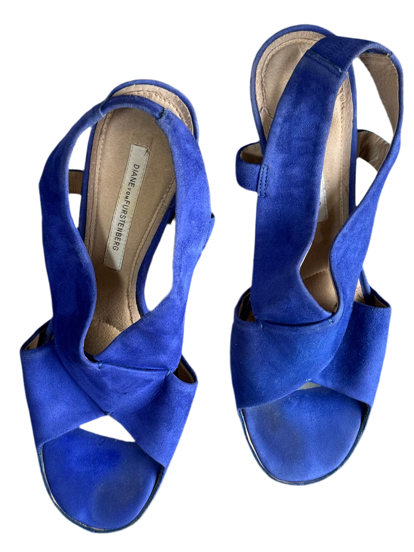 Diane Von Furstenberg ladies heeled suede sandals, size 40
