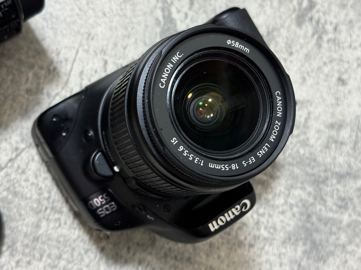 Canon EOS 550D camera and lenses set