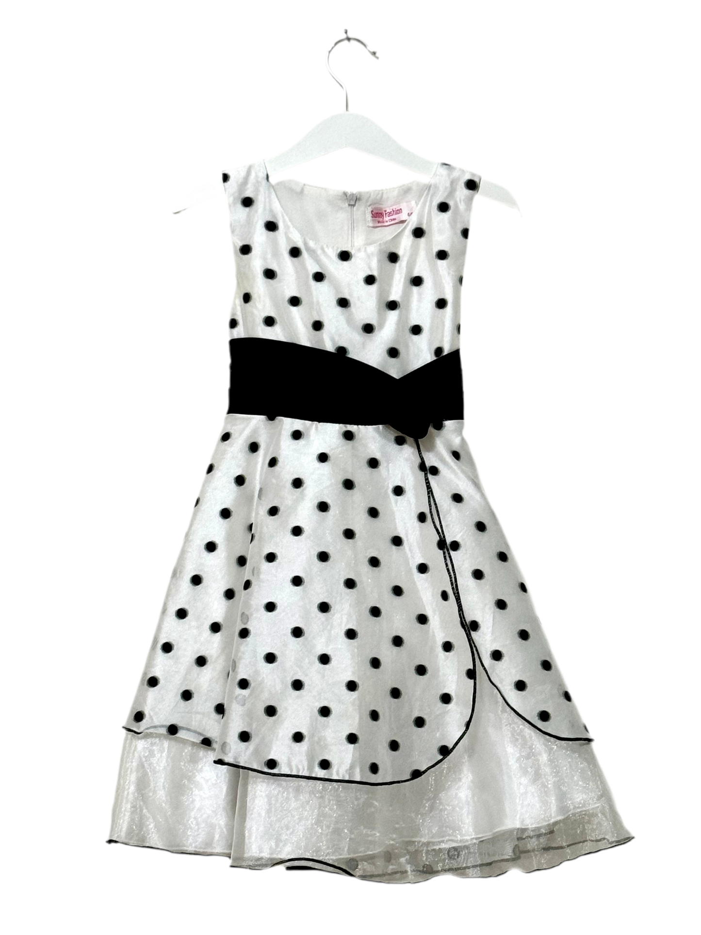 Polka Dots Fancy Dresses for twin girls, 4-5 years