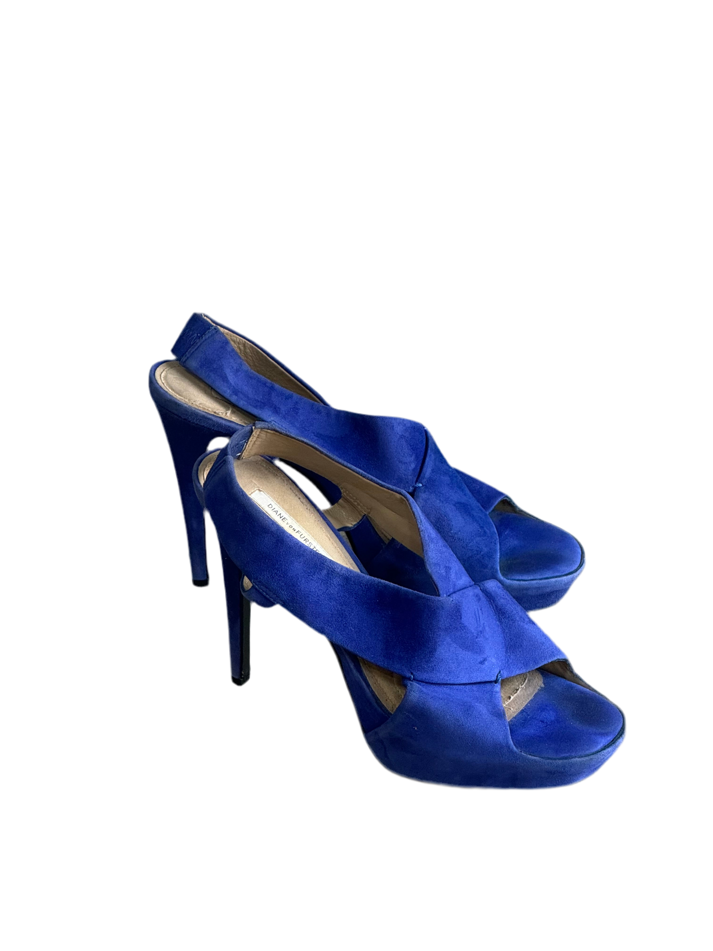 Diane Von Furstenberg ladies heeled suede sandals, size 40