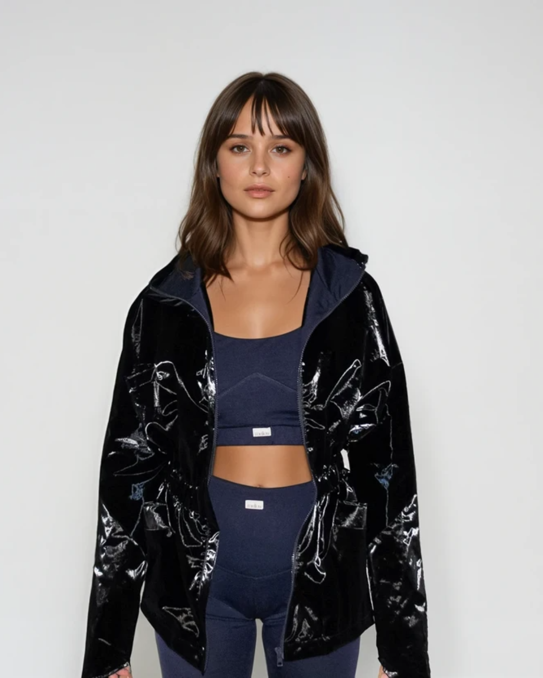 Merino Wool Sports Bra - Dark Blue