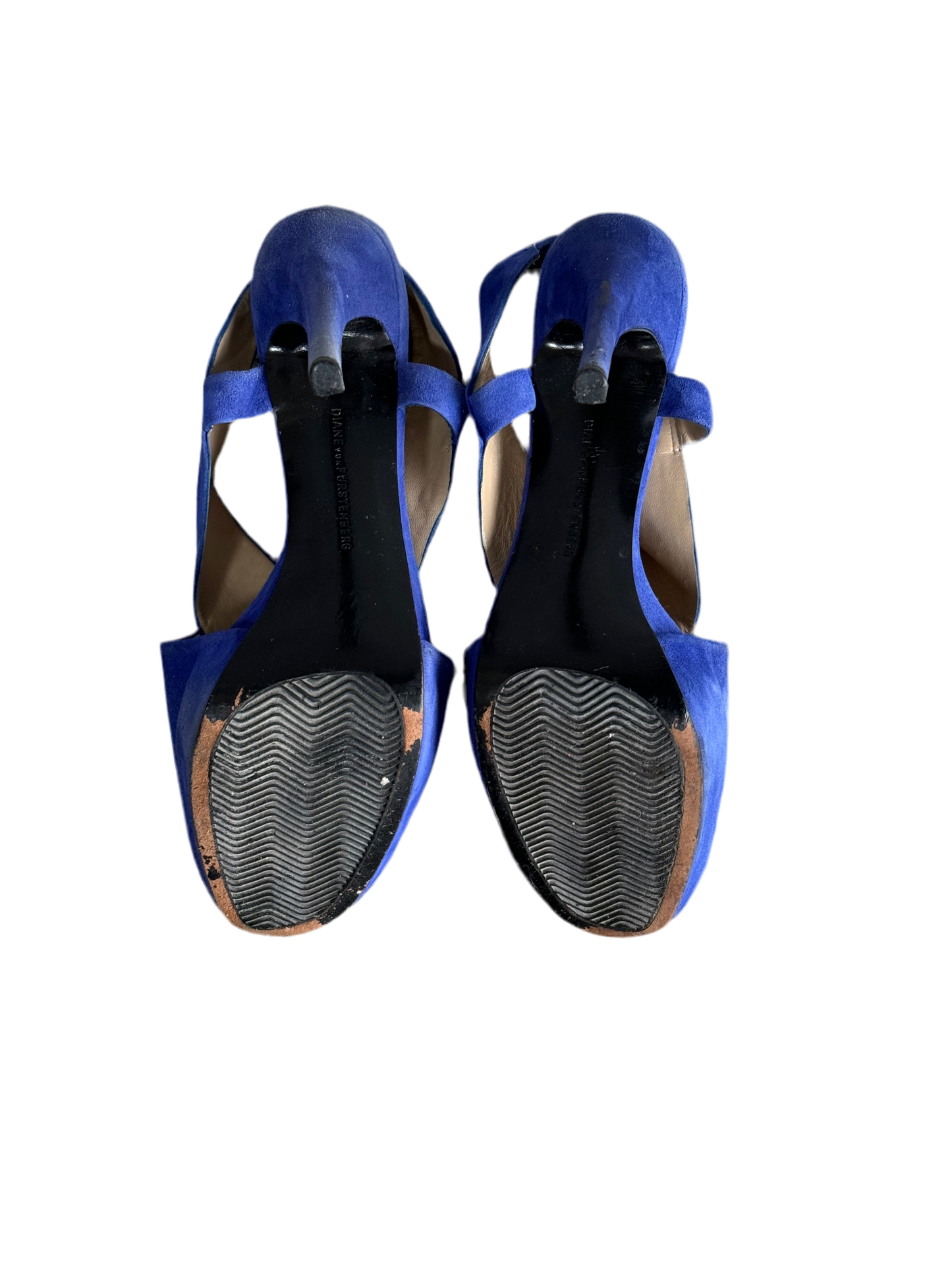 Diane Von Furstenberg ladies heeled suede sandals, size 40