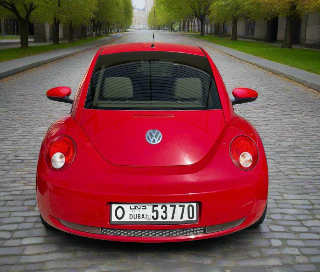 Volkswagen Beetle, 2010 model, red