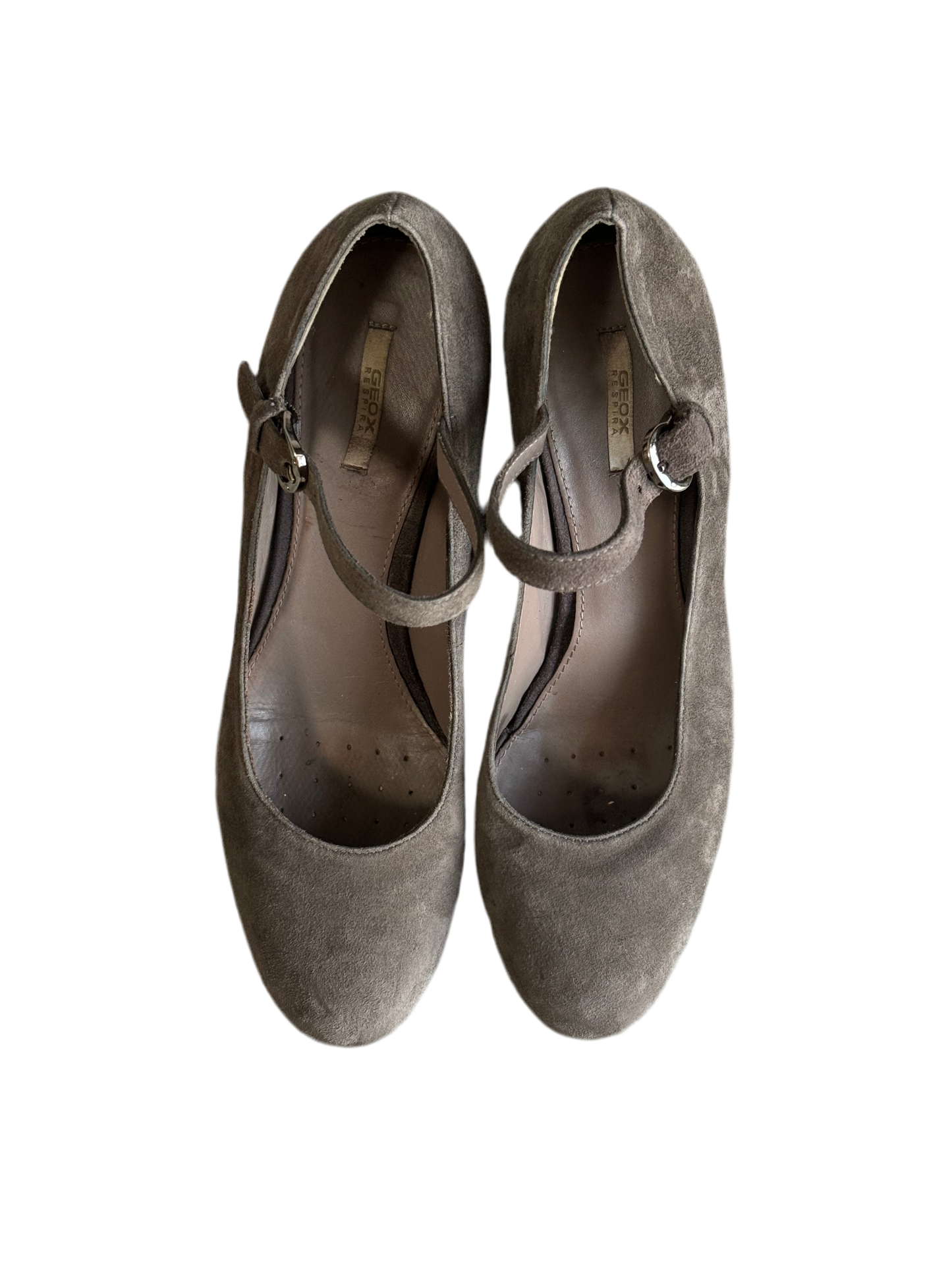 Geox Suede Shoes on a platform