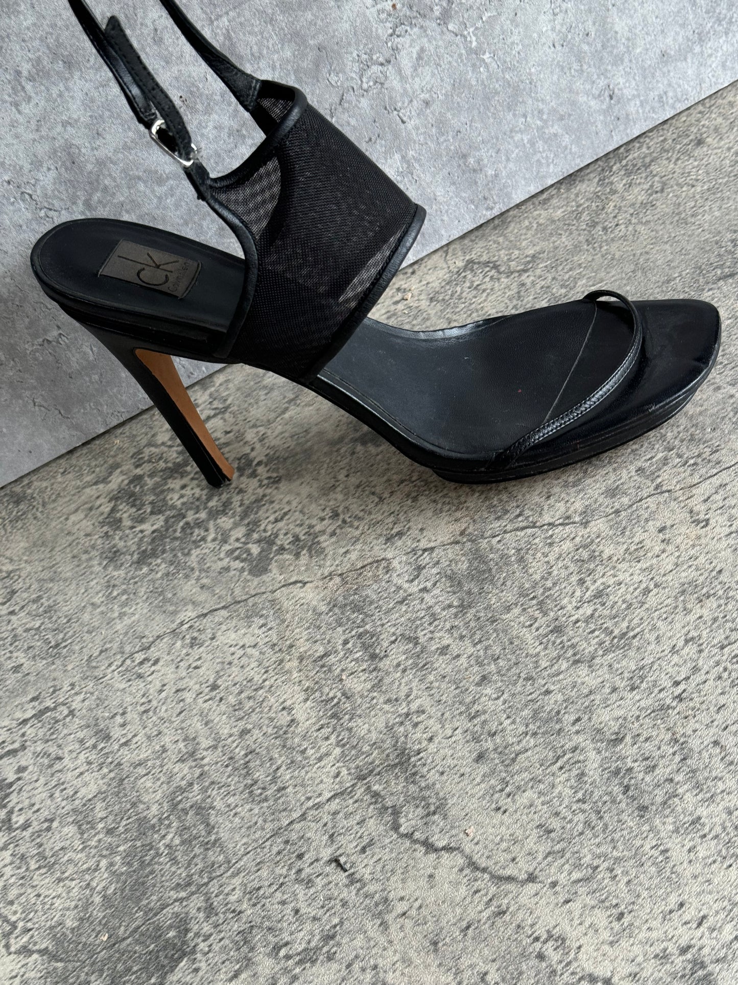 Calvin Klein High Heeled Sandal Shoes, size 40