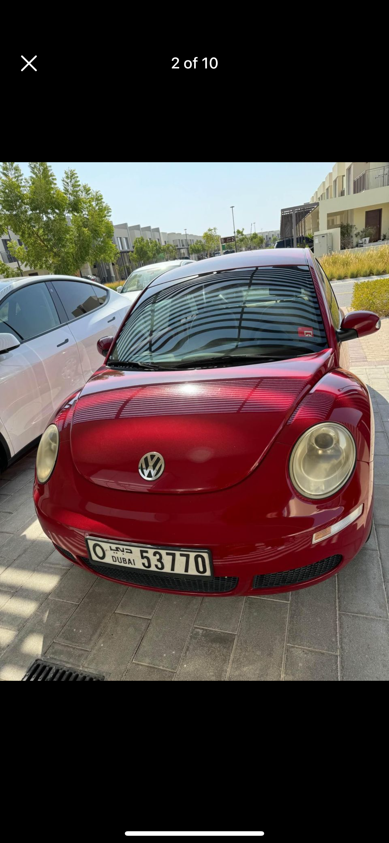 Volkswagen Beetle, 2010 model, red