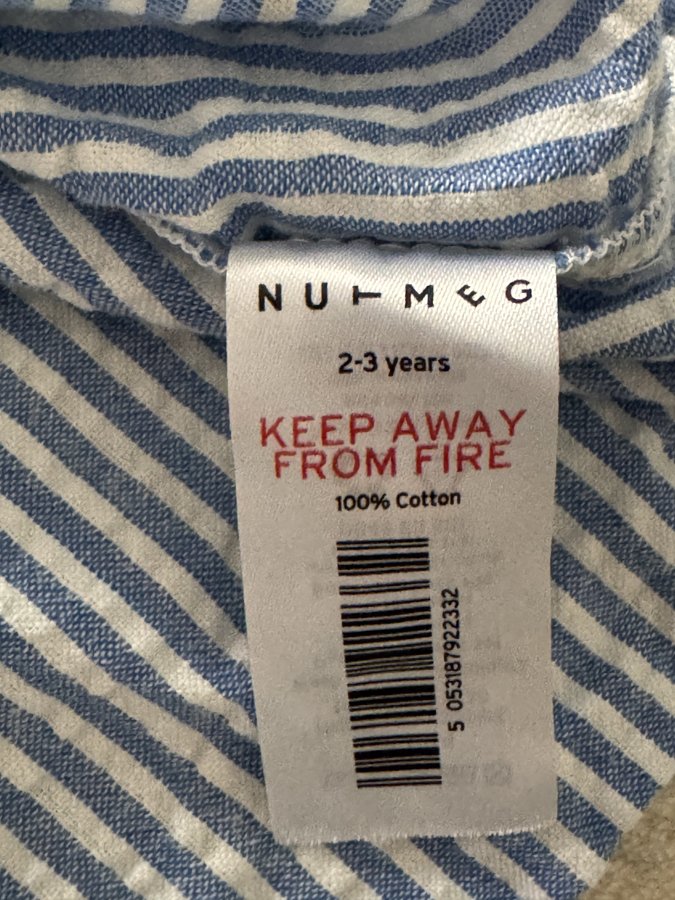 Preloved Nutmeg Nautical Stripe Top – Girls 2-3 Years