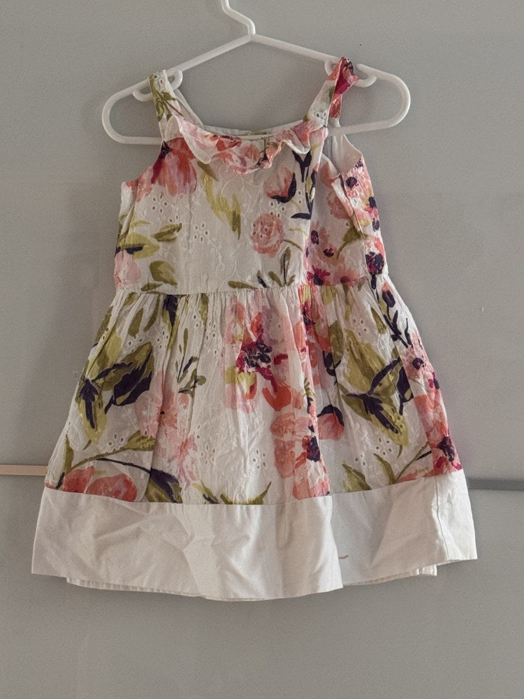 Preloved "Dressed Up by Gymboree" Floral Eyelet Party Dress, 2T