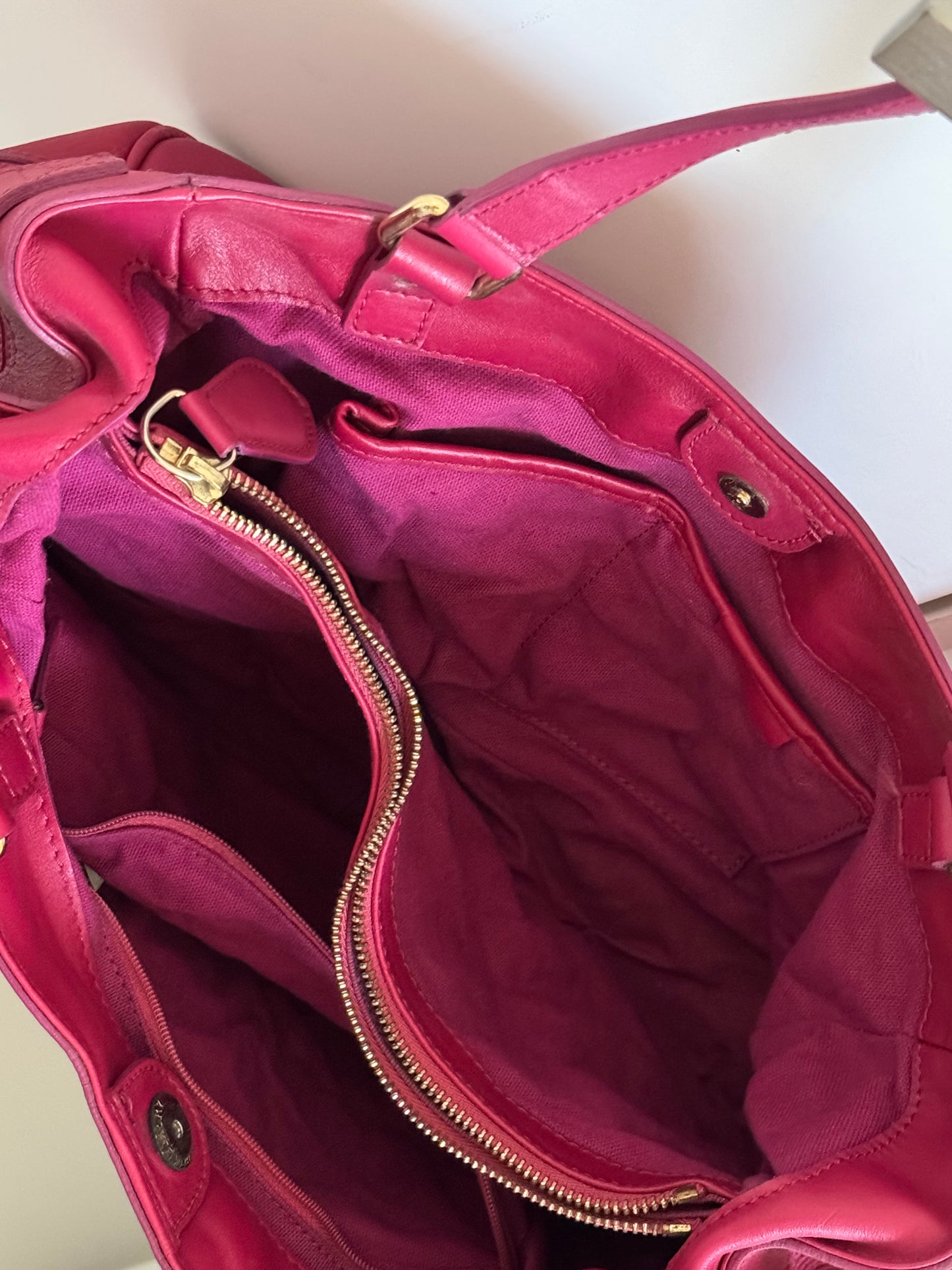 Burberry Pink Leather Handbag