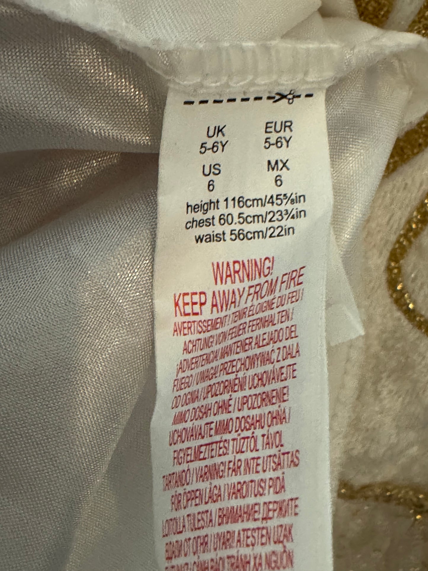 Angels dress, 5-6 years girl