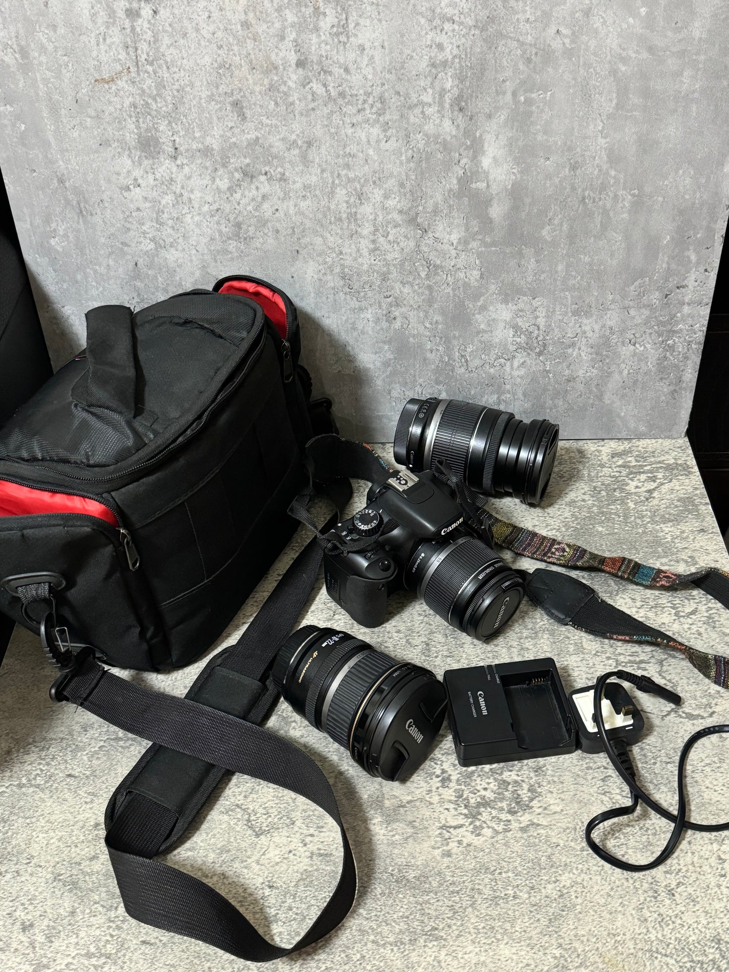 Canon EOS 550D camera and lenses set