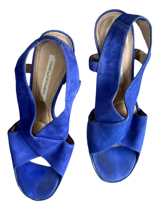 Diane Von Furstenberg ladies heeled suede sandals, size 40