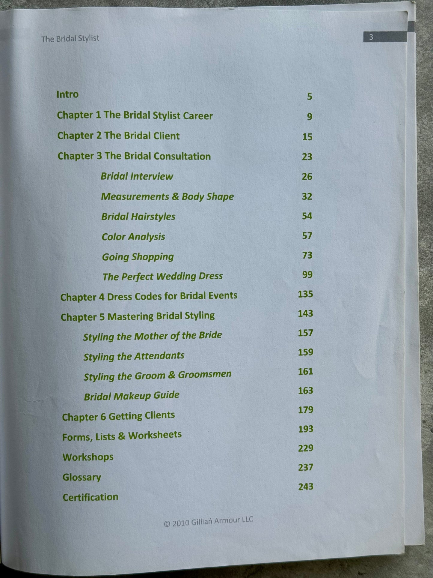 “The Bridal Stylist” Book