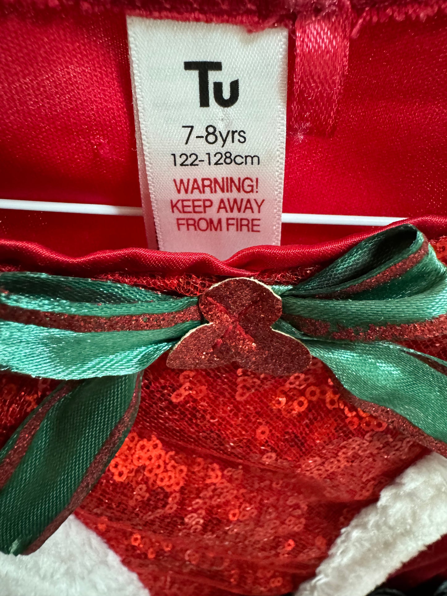 TU Santa Dress for 7-8 years old girl