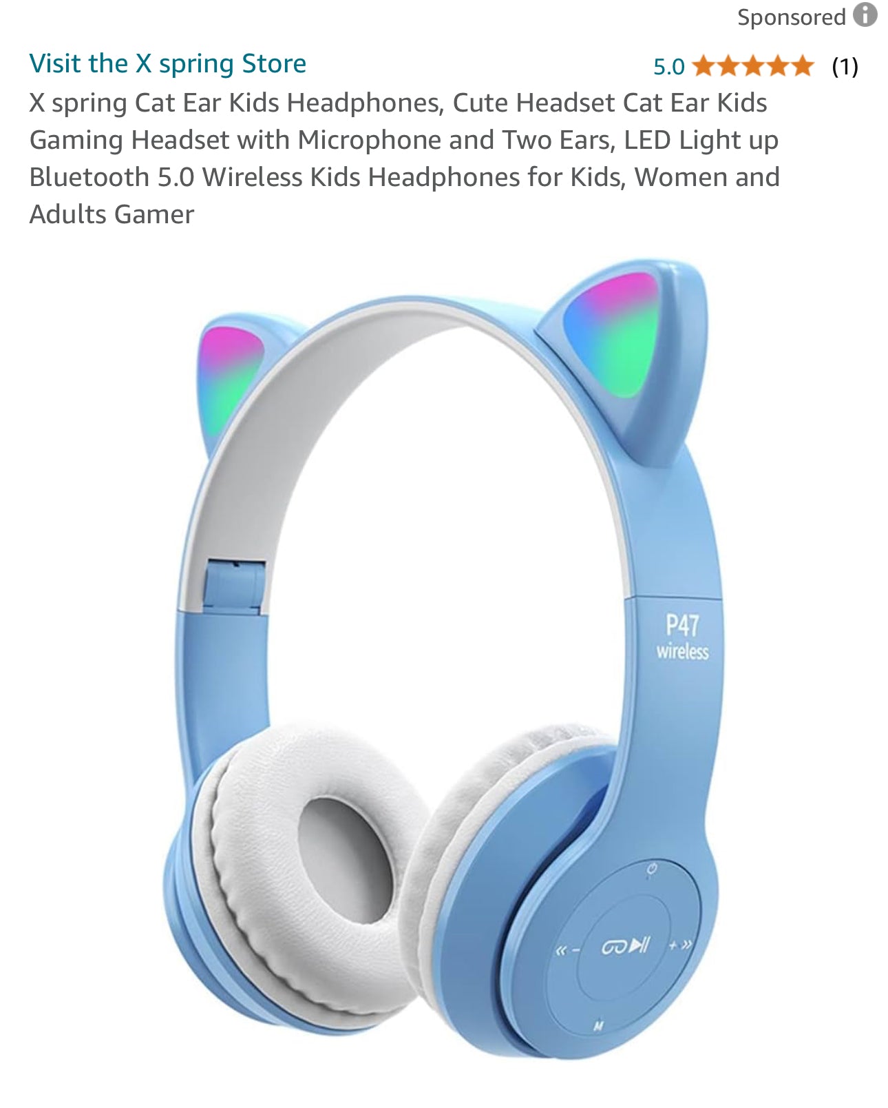 Cute Cat Ear Wireless Headsets