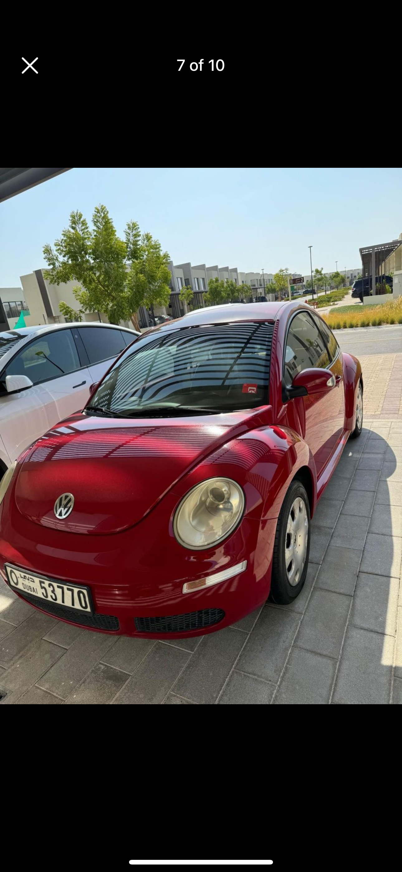 Volkswagen Beetle, 2010 model, red