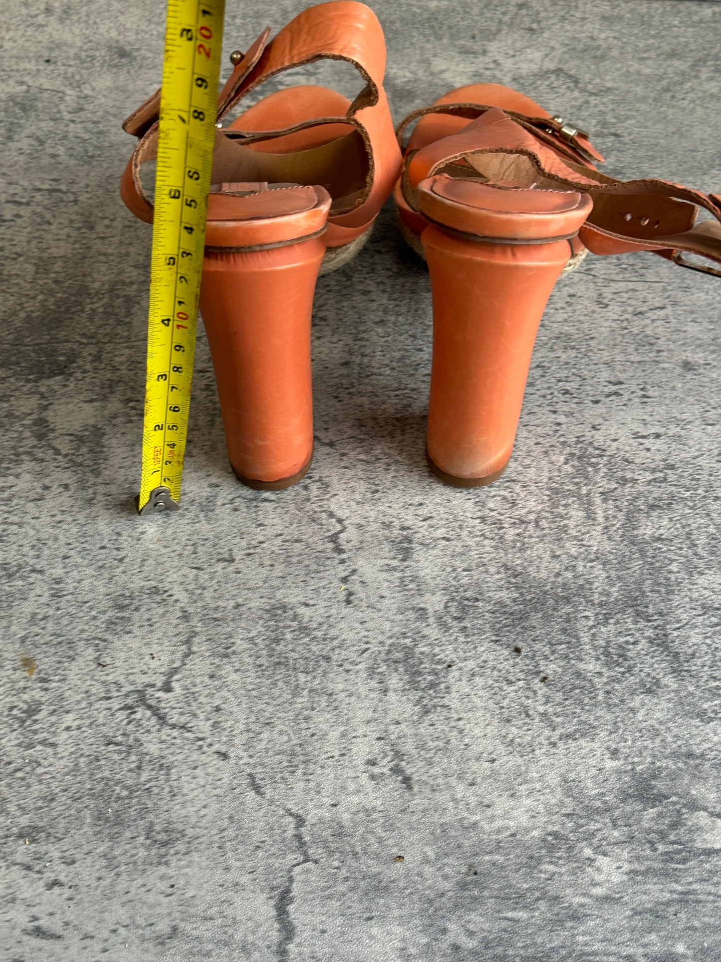 Uterque Ladies Orange Shoes, size 40