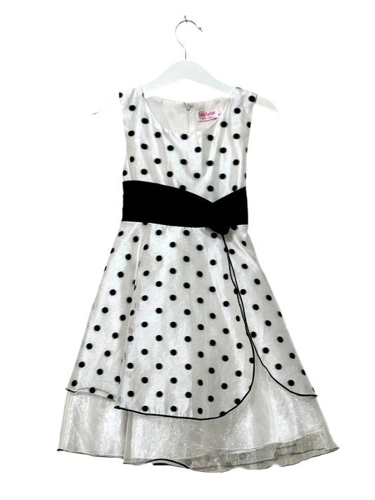 Polka Dots Fancy Dresses for twin girls, 4-5 years
