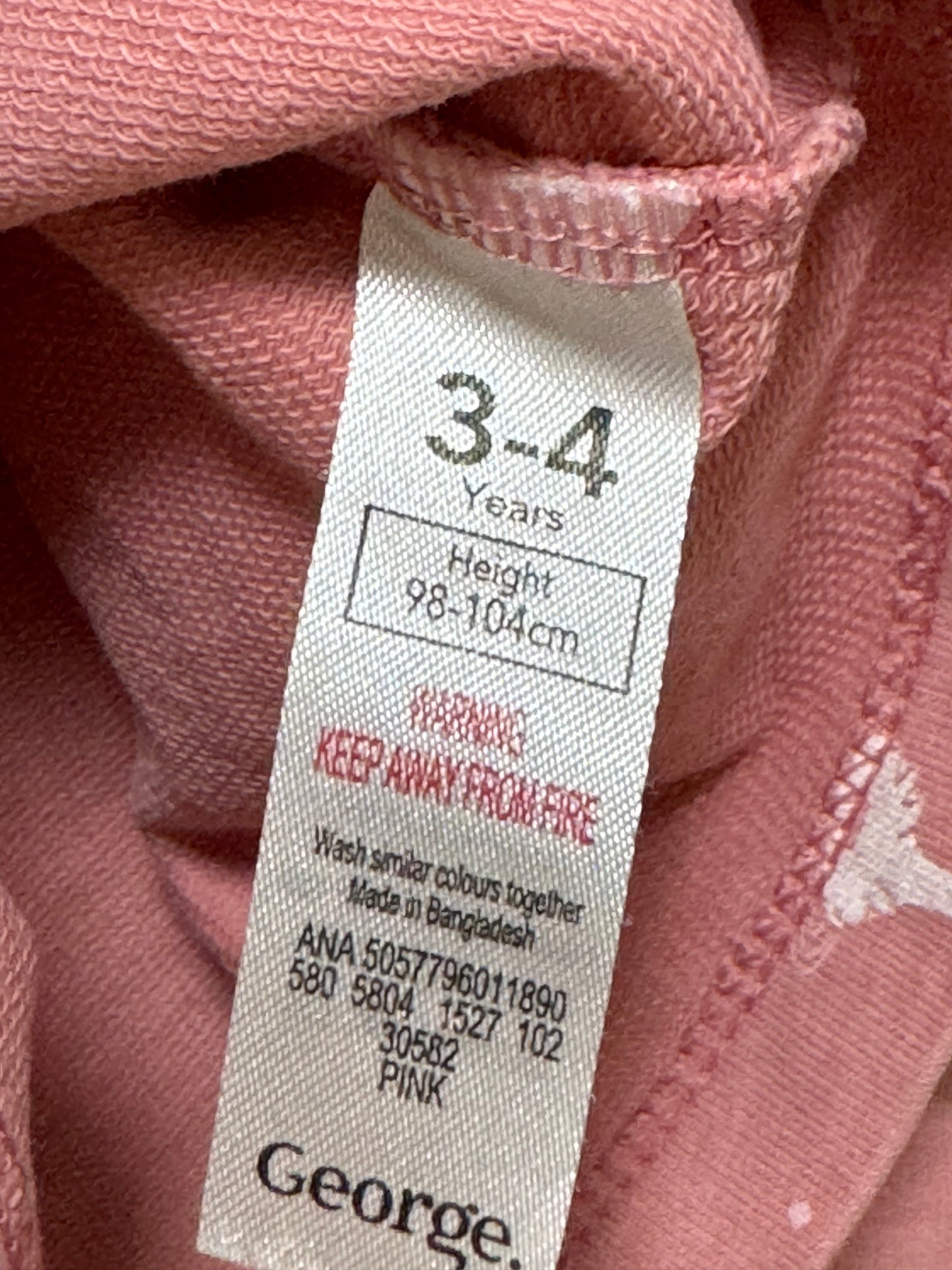 George Long cotton tunic,3-4 years