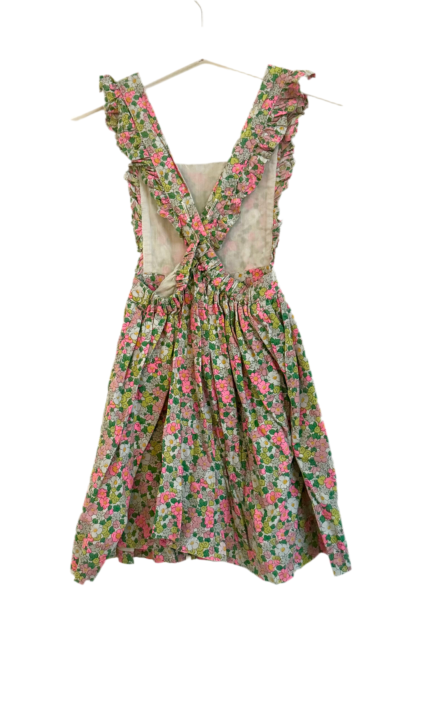 Mini Boden Crossed back floral dress, 3-4 yo