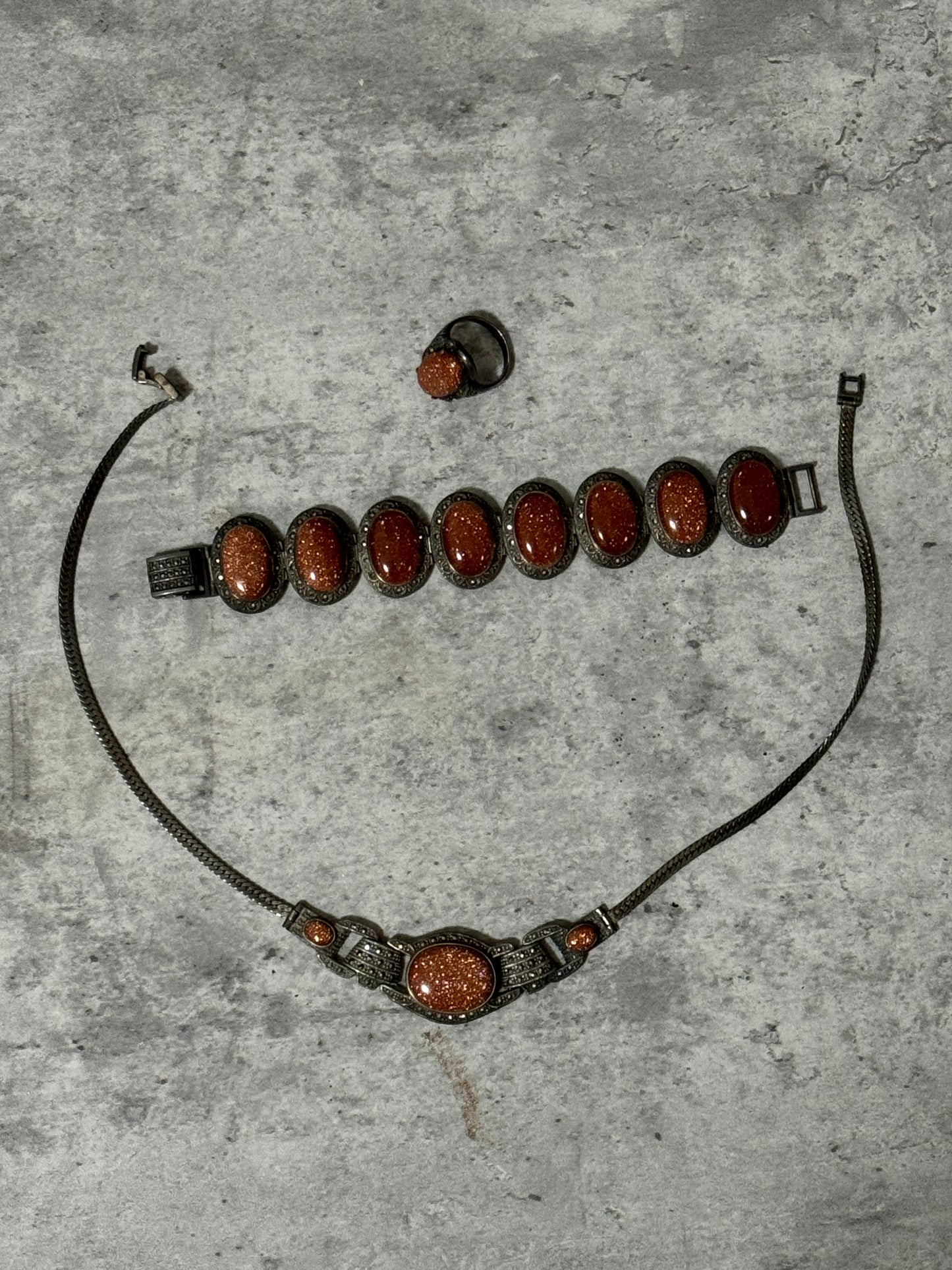 Silver jewelry set