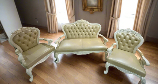 Luxury Italian genuine leather furniture 