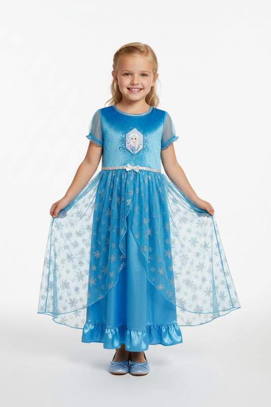 Disney, Frozen, Elsa dress, size 8