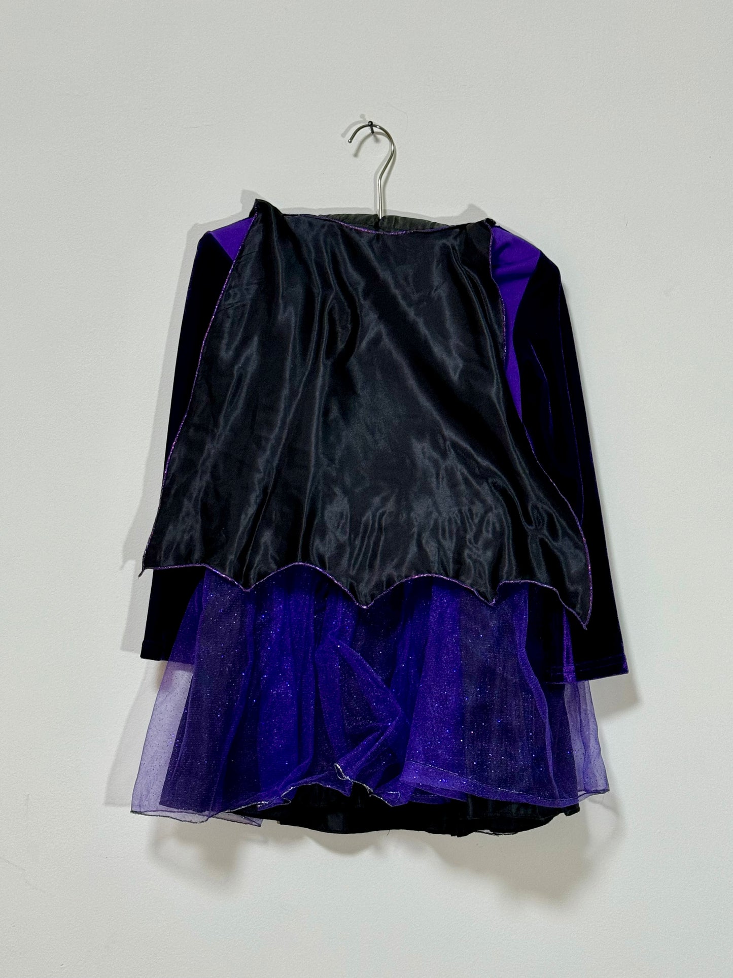 Halloween Purple Bat Girl Dress, 5-6 years