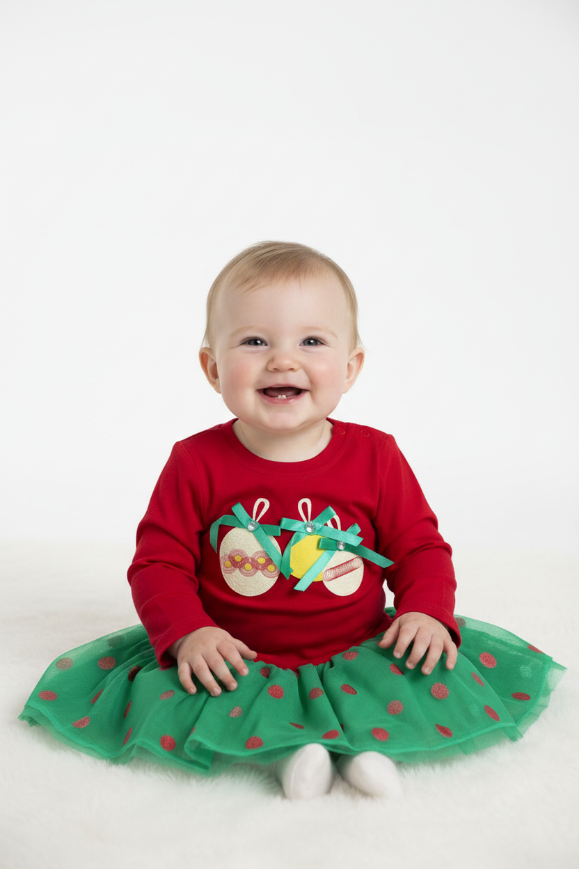 Baby Christmas Dress, new