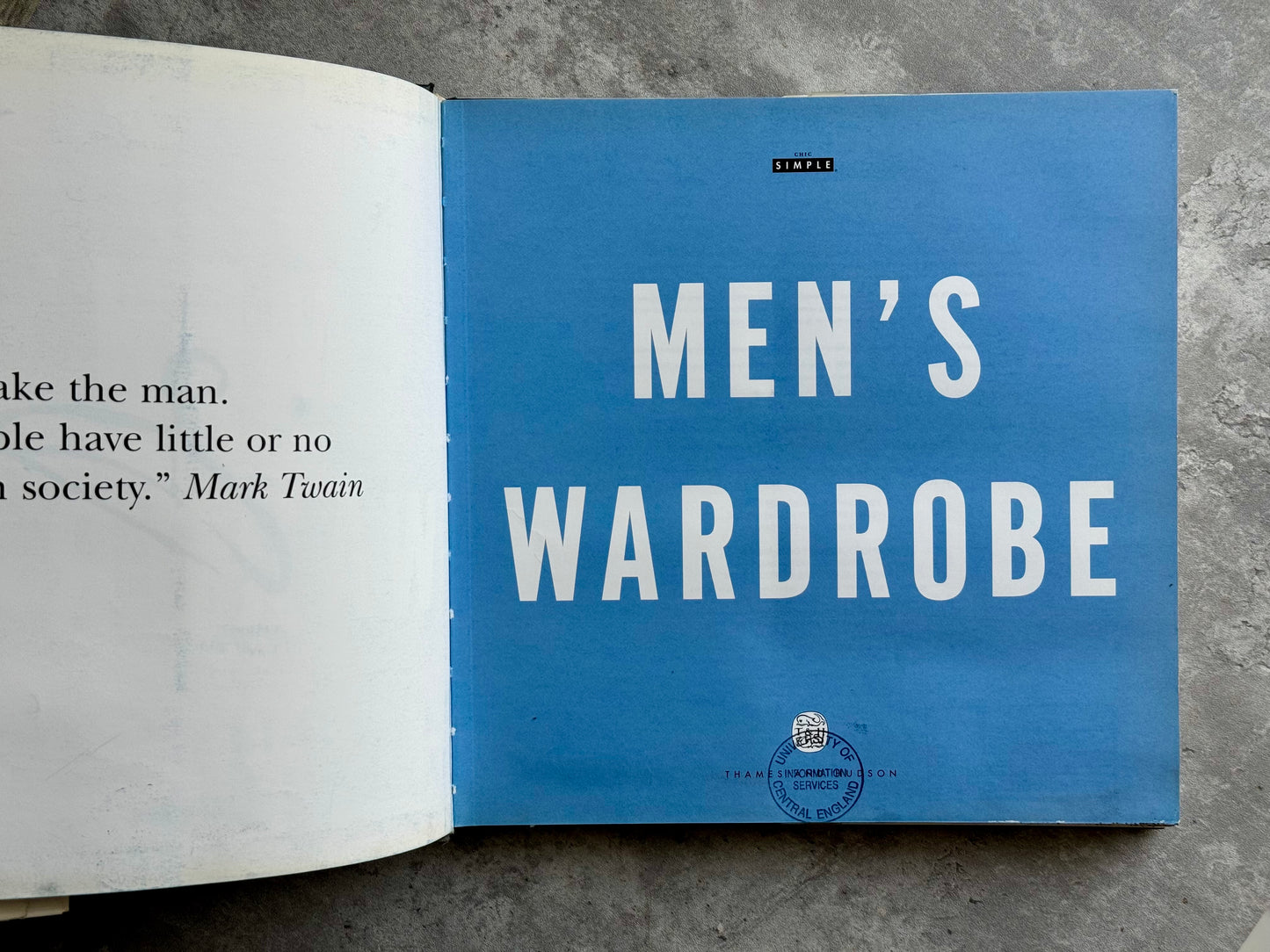 Book “ Men’s Wardrobe”