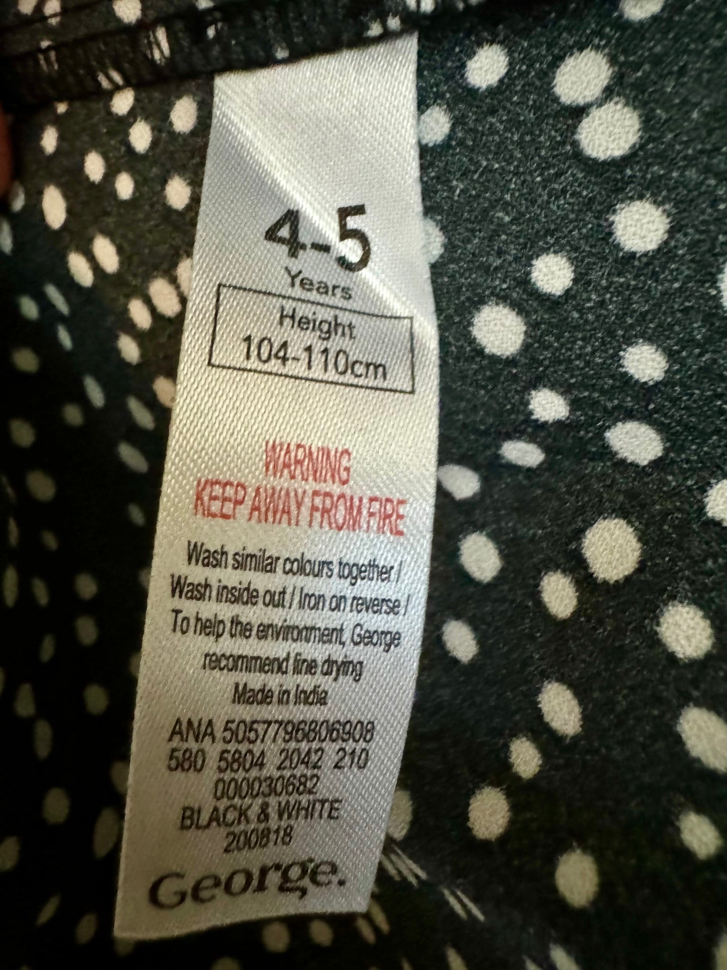George dresses for 4-5 yo girls