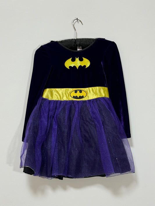Halloween Purple Bat Girl Dress, 5-6 years