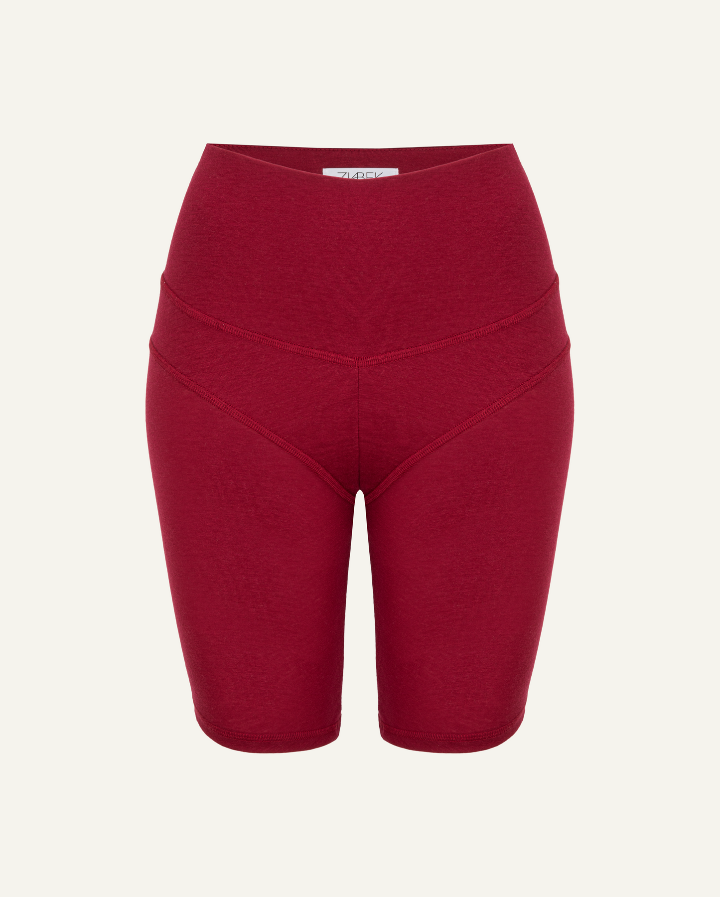 Women's Lyocell/Wool Sports Shorts - Burgundy