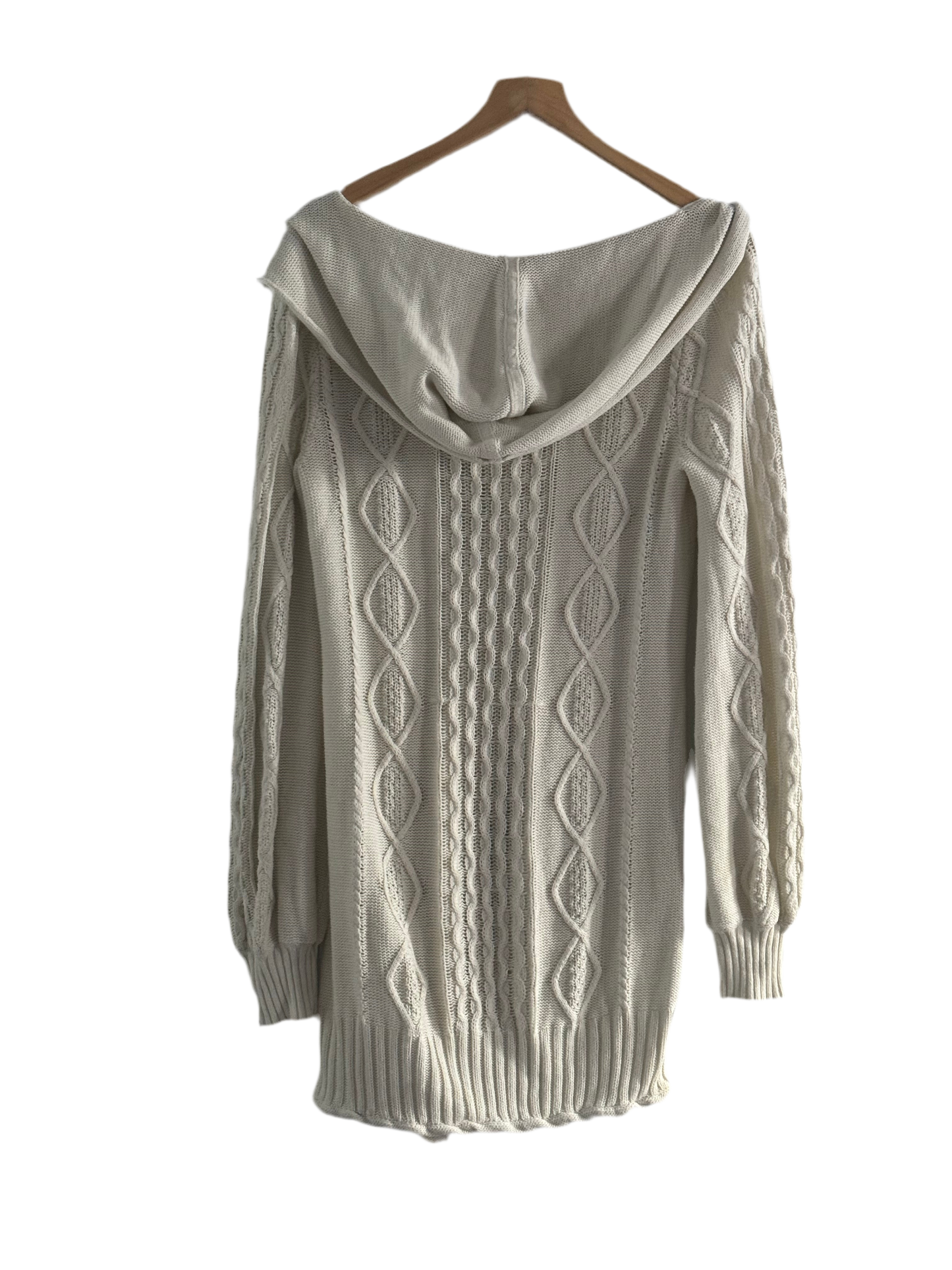 JLO by Jennifer Lopez Original long knitted hamper, 100% cotton, off-white, M size