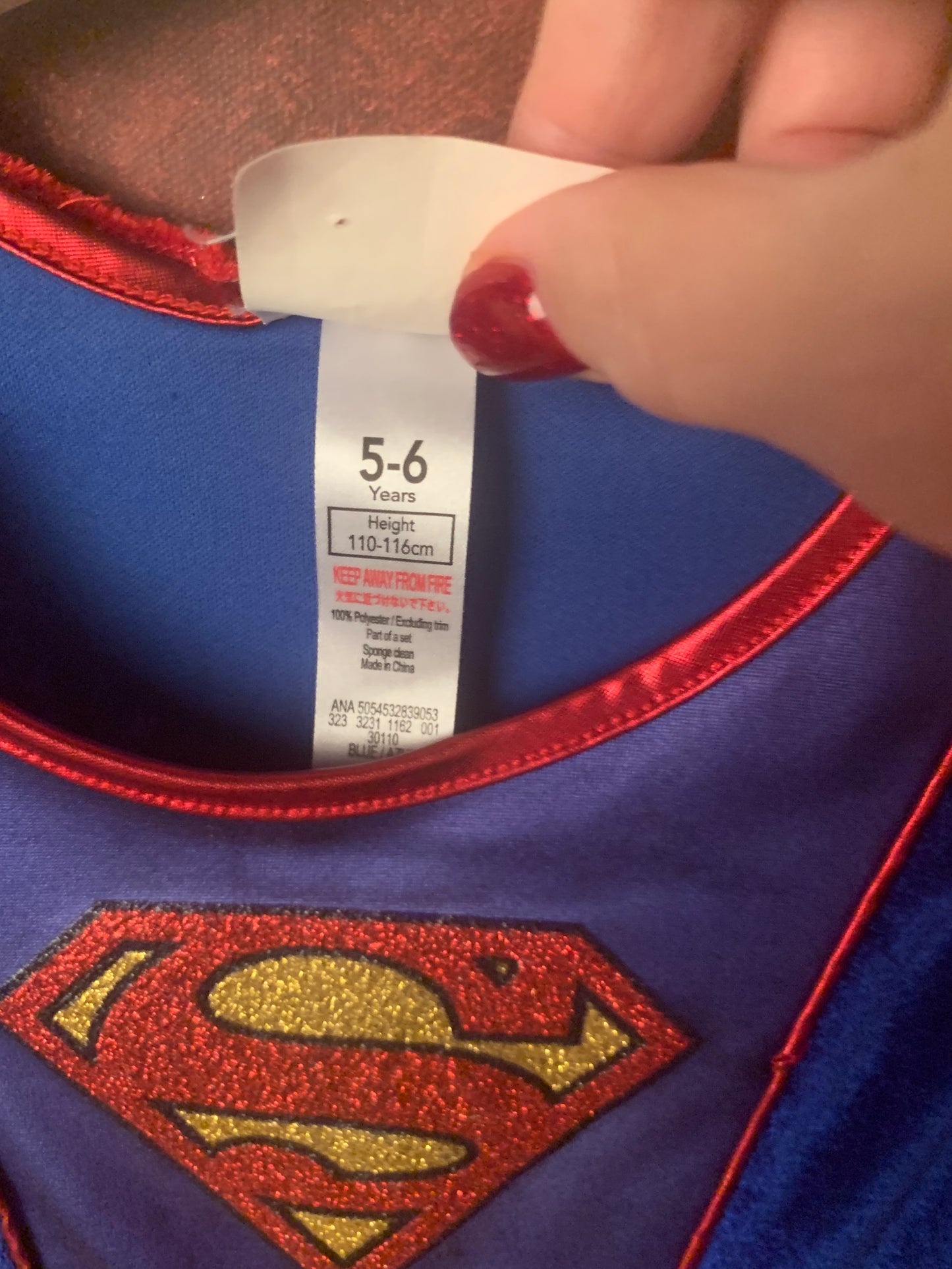 Supergirl fancy costume dress