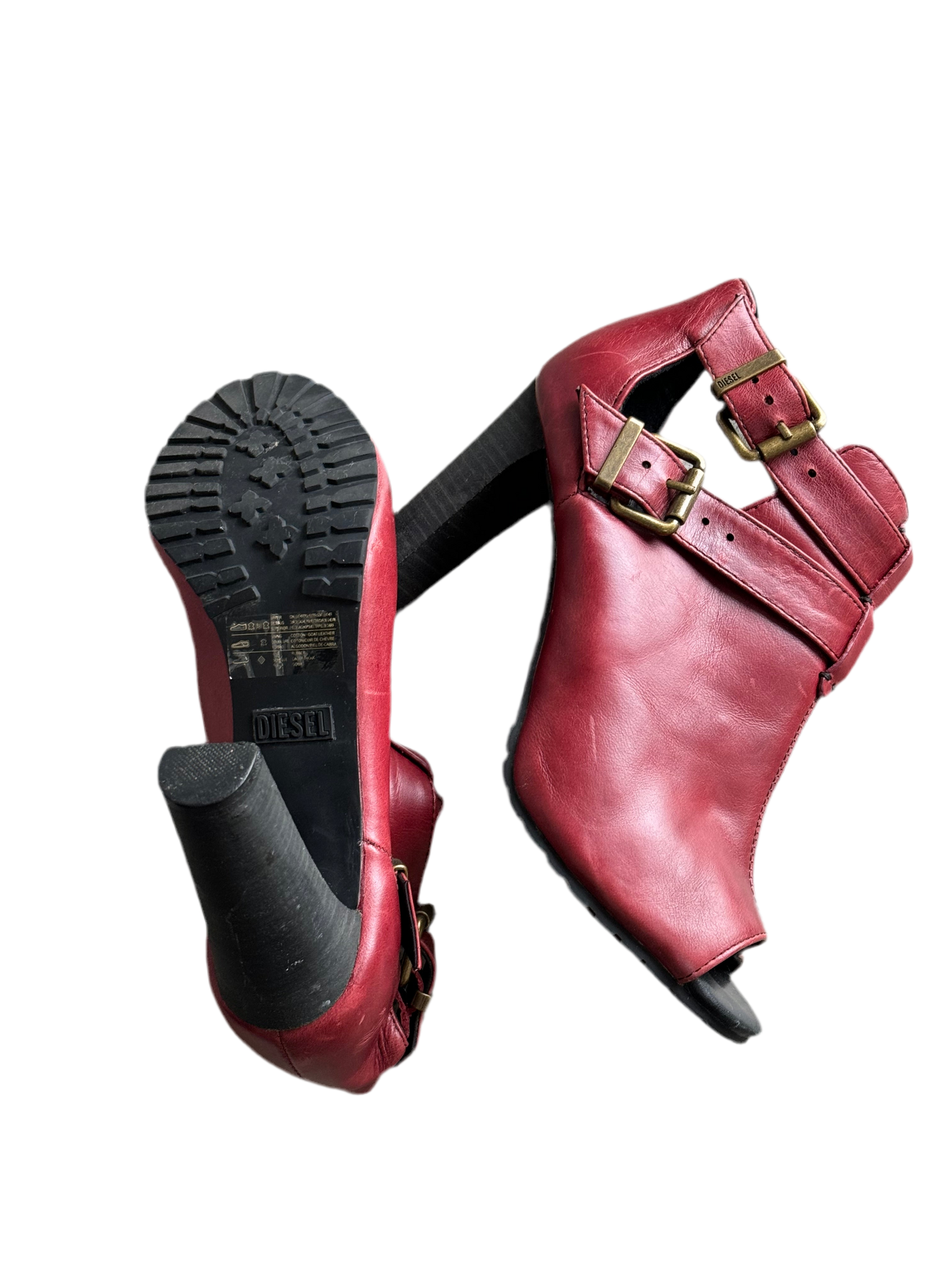 Diesel maroon color ladies shoes, size 40