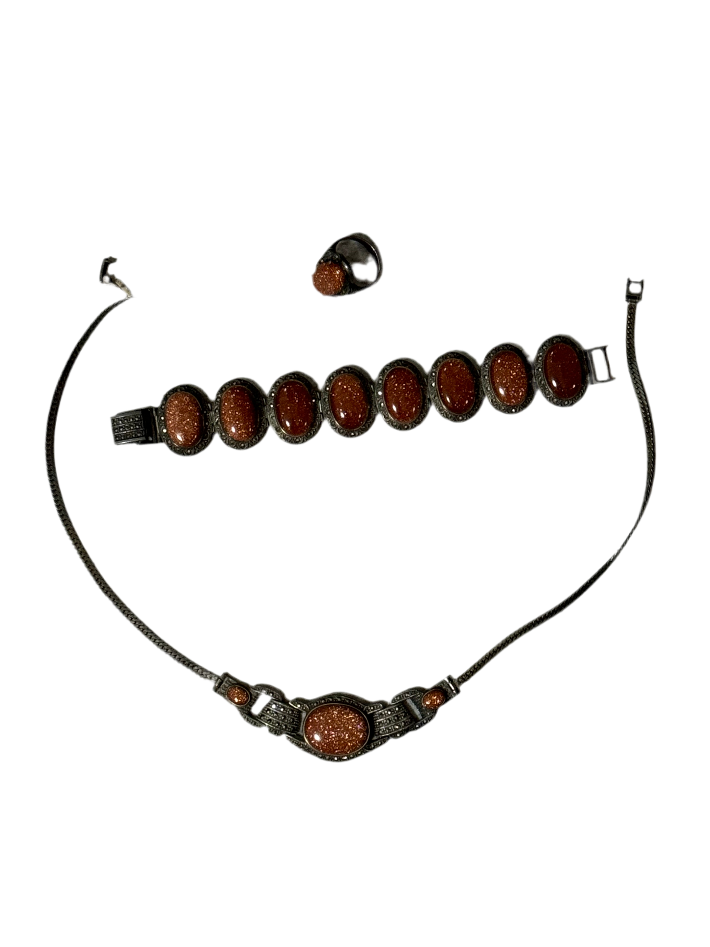 Silver jewelry set