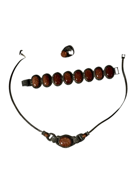 Silver jewelry set