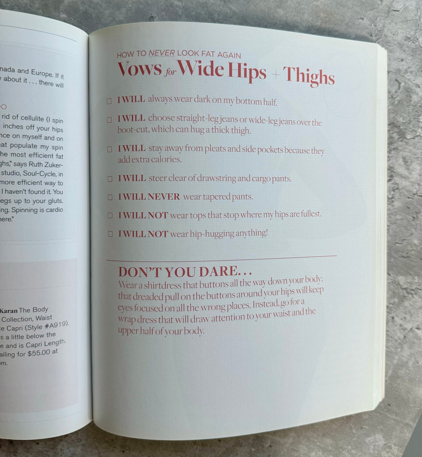 How to never look fat again by Charla Krupp