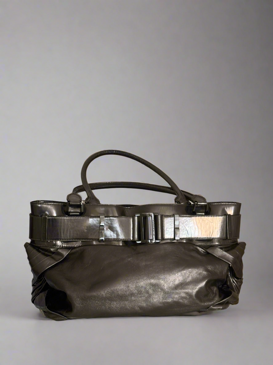 Burberry charcoal grey large bag
