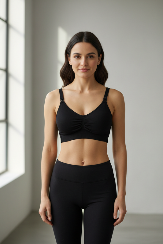 Preloved Emma Jane black nursing bra 36B-F/80B-F/95B-F