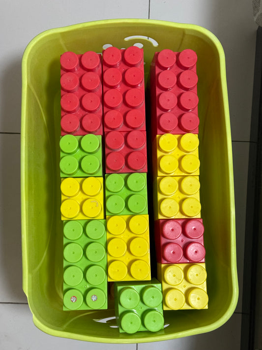 Box of giant lego