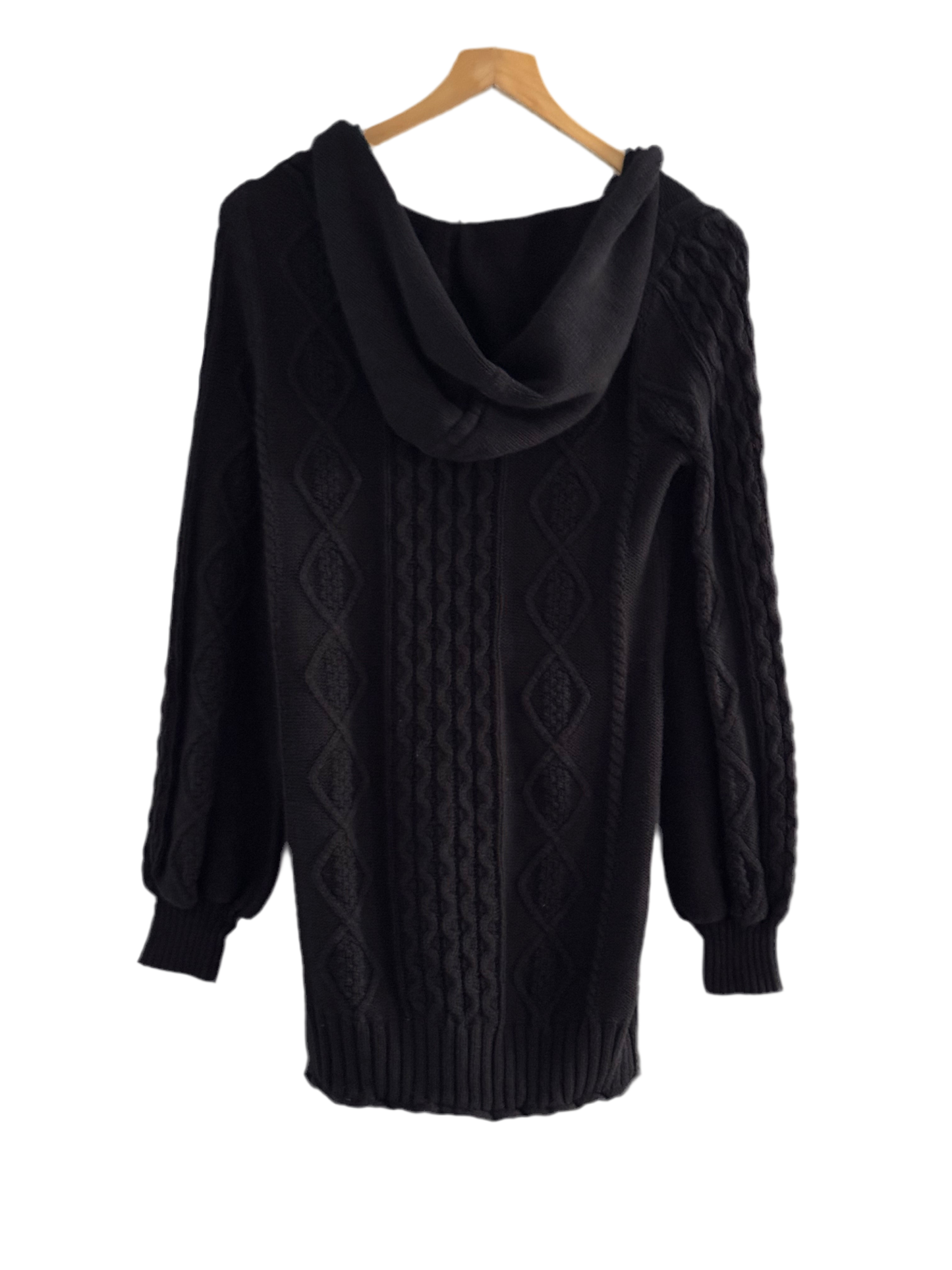 JLO by Jenniffer Lopez Long knitted hoodie, size L