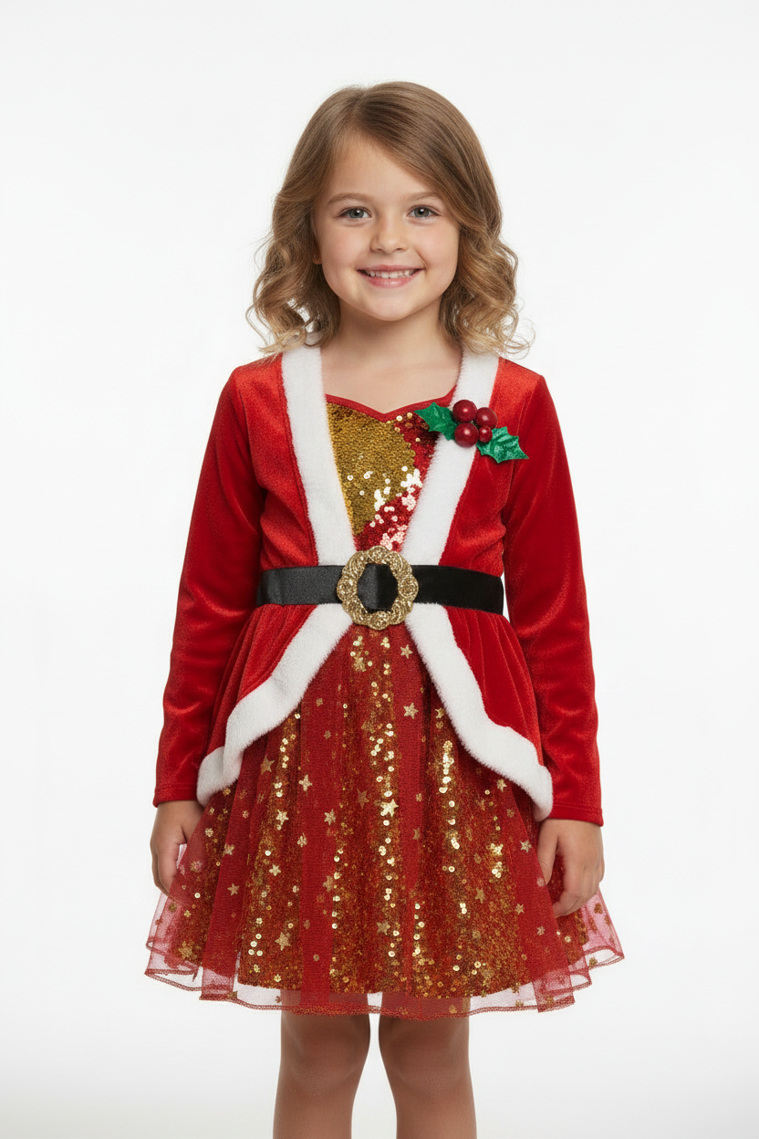 Preloved free Santa dress for 3-4 years old girl