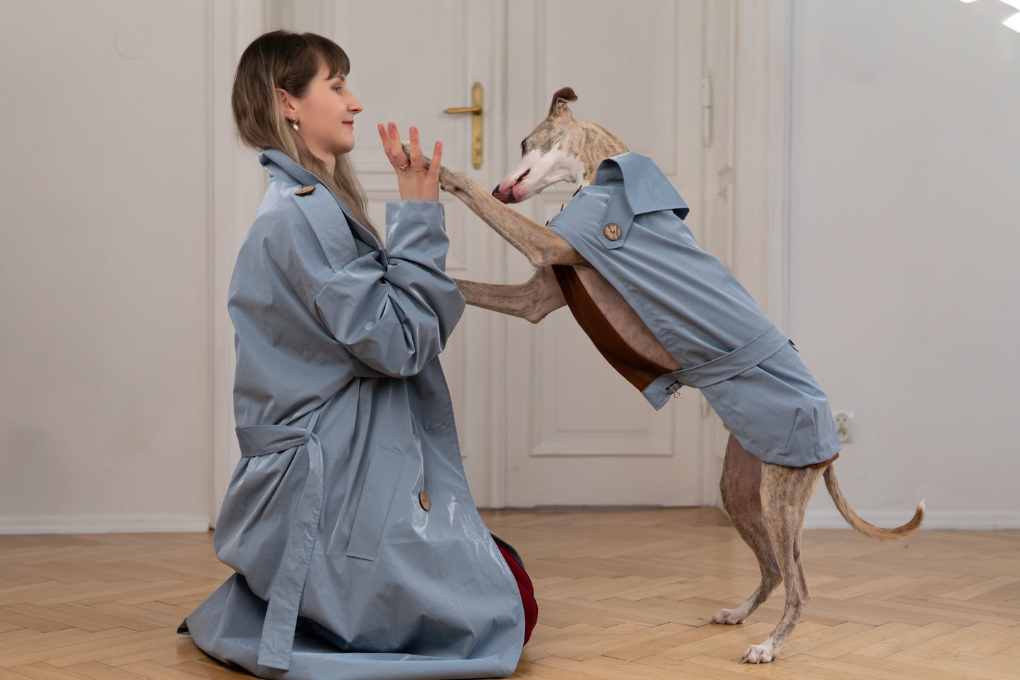 Trench Coat - Light Blue