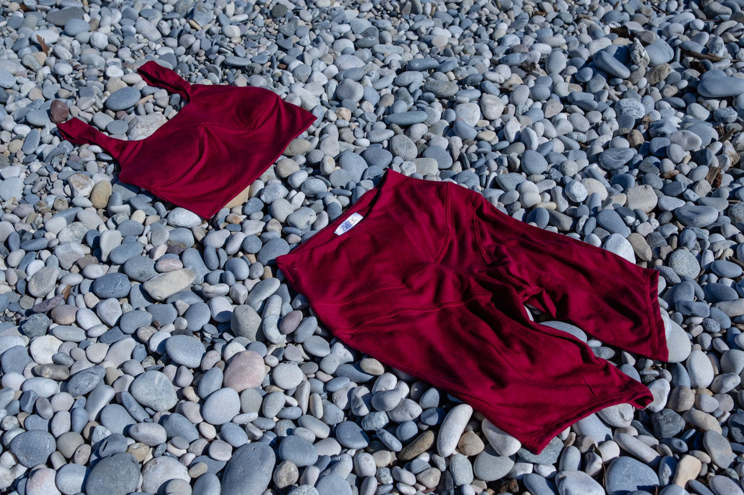 Women's Lyocell/Wool Sports Shorts - Burgundy