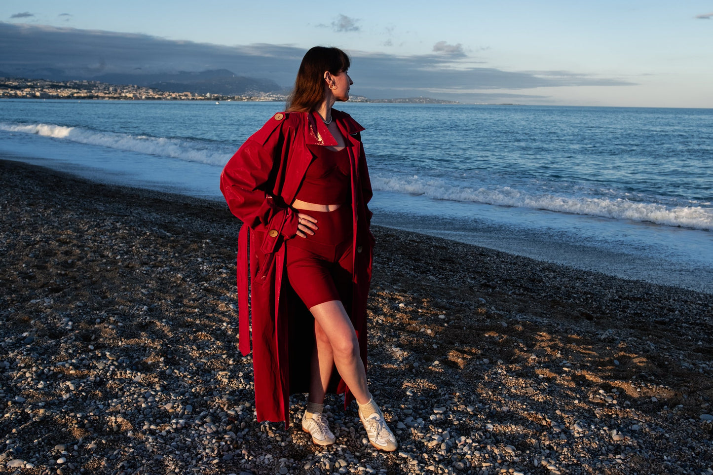 Women's Lyocell/Wool Sports Bra - Burgundy