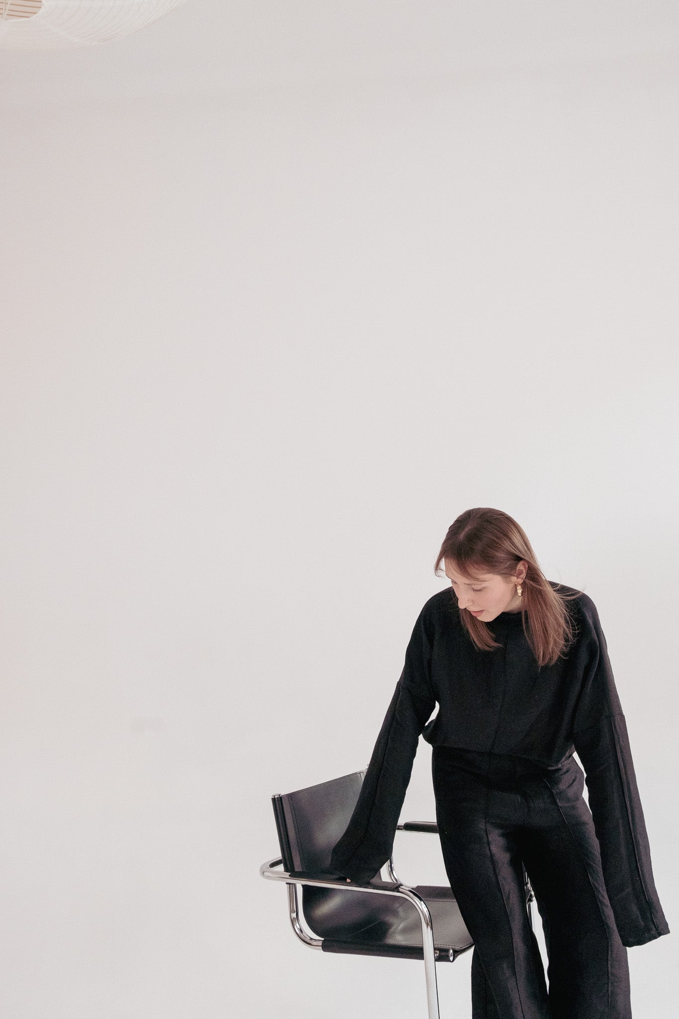 Silk/Linen Clothing Set - Black