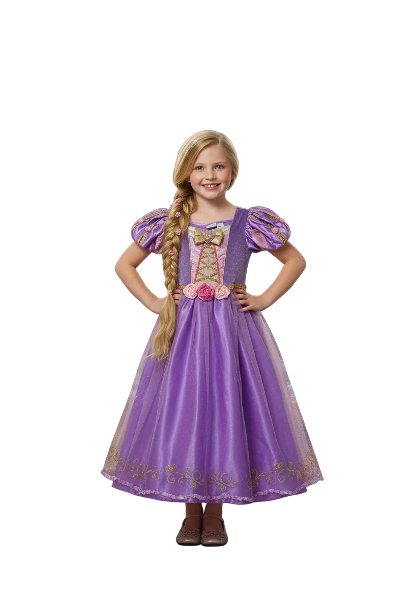 Preloved Disney Rapunzel Fancy Dress, 5-6 years